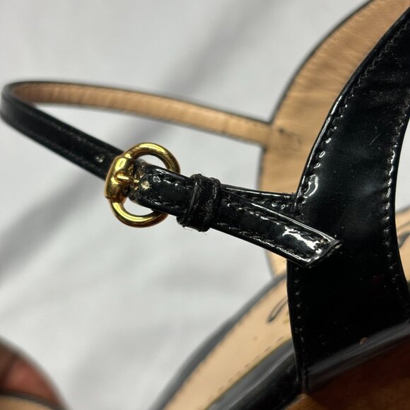 GUCCI Sz 39  Black Patent Leather Stiletto Heels - Picture 5 of 9